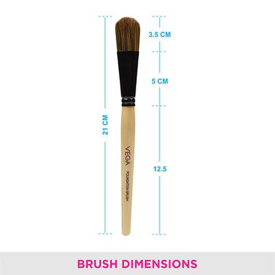 Vega Foundation Brush (EV - 01) 25 gm - Face Brush