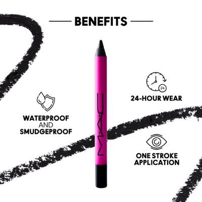 M.A.C In Extreme Dimension 24Hr Kajal Eye Liner 0.8 gm - Kajal & Kohls