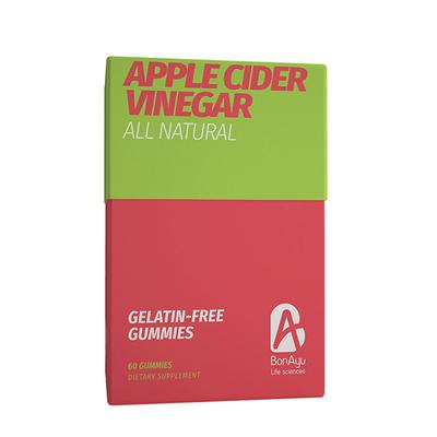 BonAyu Gelatin Free Gummies - Apple Cider Vinegar 60's - Apple Cider Vinegar - Acv