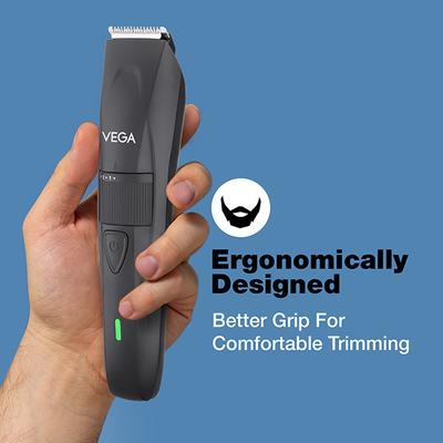 Vega Power Lite Beard Trimmer For Men With 90 Min Runtime, 2 Comb Attachments, Usb Type-C, (Vhth-38) - Trimmers