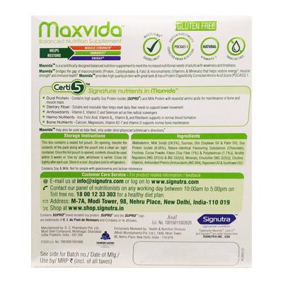 Maxvida Balanced Nutrition Supplement Powder Refill - Chocolate Flavour 200 g - Daily Health Drinks