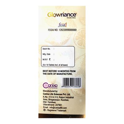 GLOWRIANCE SUGAR FREE ORANGE FLAVOUR Chewable Tablet 10's - Supplements-Vam