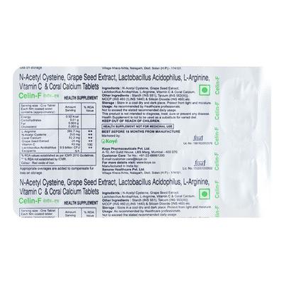 CELIN F Tablet 10's - Supplements-Vam