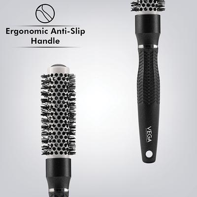 Vega Professional Ceramix Shine Blow Dry Round Brush (25mm Hair Brush) (VPPHB-01) 1's - Hair Brushes