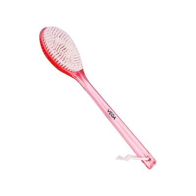 Vega New Luxury Bristle Bath Brush for Gentle Body Massage, Pink (BA-1/3) 170 gm - Body Scrubbers & Brushes