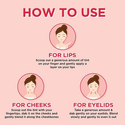 ENN Pout Lip And Cheek Tint With SPF 10 And Avocado Oil - Passion Pink 5 gm - Blush Brush
