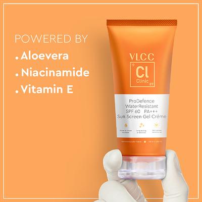 VLCC Clinic Water Resistant SPF 60 PA+++ Sunscreen Gel Creme 100 gm - Face Sunscreen