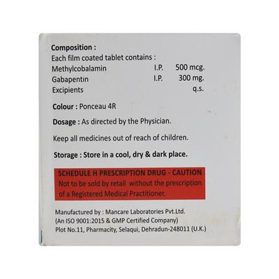 Asmygaba M Tablet 10'S - Neuropathic Pain-Dru