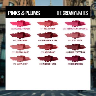 Maybelline New York Color Sensational Creamy Matte Lipstick, 817 Muted Taupe 1's - Lipsticks