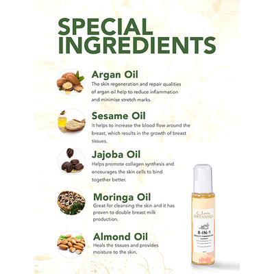 Clovia Botaniqa 8-in-1 Breast Firming Oil 100 ml - Breast Firming Gel
