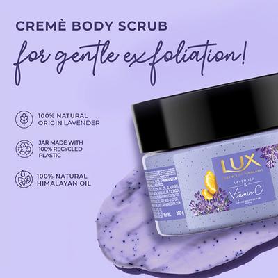 Lux Lavender & Vit C Creme Body Scrub 300 gm - Scrubs & Exfoliants