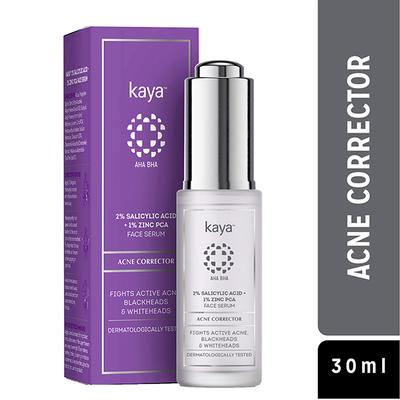 Kaya 2% Salicylic Acid + 1% Zinc Pca Face Serum, Acne Corrector, Mild Exfoliation, All Skin Types 30 ml - Face Serum