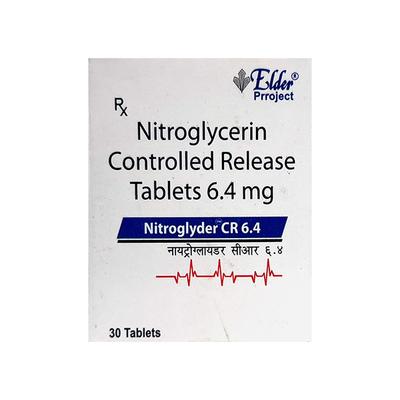 NITROGLYDER CR 6.4 Tablet 30's - Angina