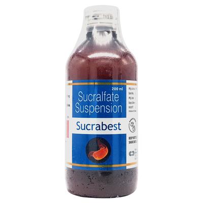 SUCRABEST Suspension 200ml - Ulcer/Reflux/Flatulence-Aaa