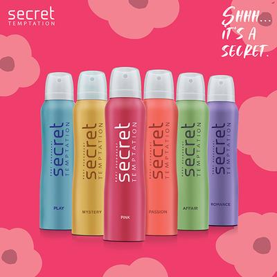 Secret Temptation Pink Deodorant 150ml - Women Deodorants/Roll-Ons