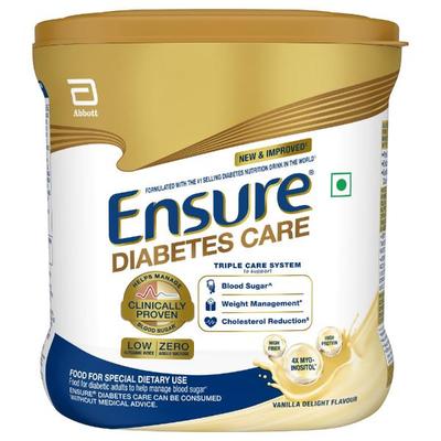 Ensure Diabetes Care Powder - Vanilla Flavour 375 gm (Pet Jar) - Diabetes (Fitness)