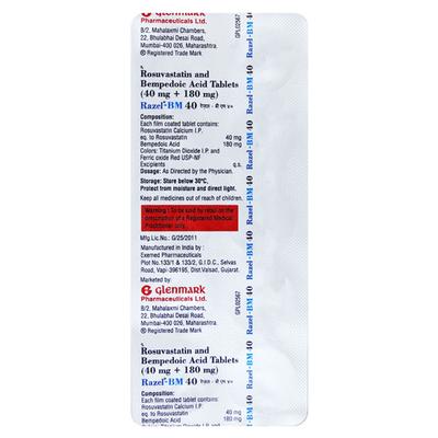 RAZEL BM Tablet 10's - High Cholesterol-Dys