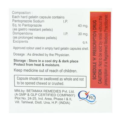 OBRAPAN D Capsule 10's - Ulcer/Reflux/Flatulence-Aaa