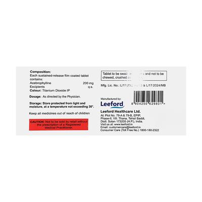 BRONCOFIL SR Tablet 10's - Asthma/COPD-Ast