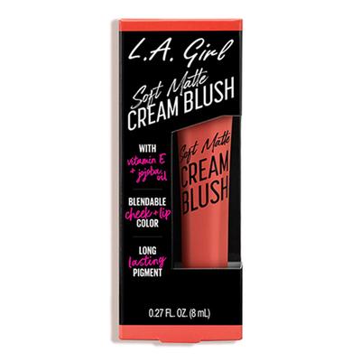L.A.Girl Soft Matte Cream Blush with Vitamin E + Jojoba Oil - GBL445 Hot Shot 8ml - Blushes