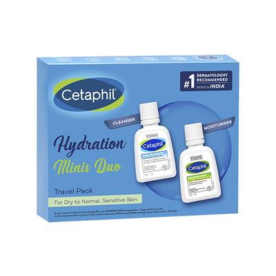 Cetaphil Mini Travel Pack for Sensitive Skin, Facewash & Moisturizer 50 ml - Makeup Kits & Sets