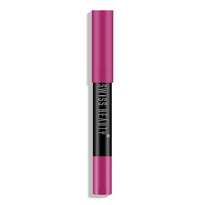 Swiss Beauty Stay On Lip Crayon - ( 9 Fuschia Pink) 3.5gm - Lipsticks