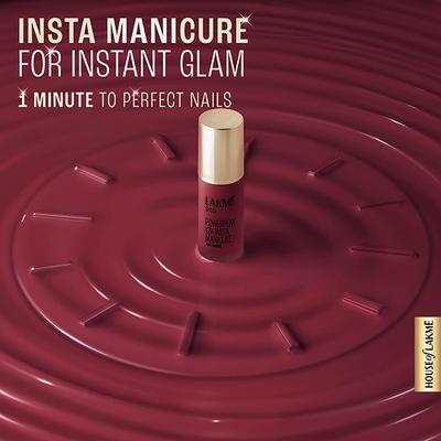 Lakme 9To5 Powerplay Insta-Manicure Nail Enamel Sangria Sunset 6 ml - Nail Polish
