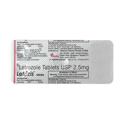 Letozis 2.5mg Tablet 5'S - Cancer Oncology-Hor