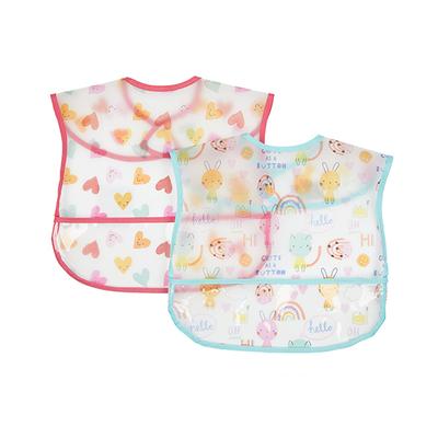 Mothercare Oh So Happy Crumb Catcher Bibs - Multicolor (Pack of 2) - Feeding & Nursing