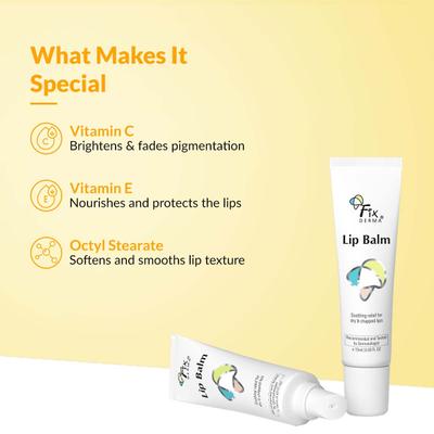 Fixderma Lip Balm with Vitamin C & E, Hydrates & Nourishes Dark, Dry Lips 15ml - Lip Balms