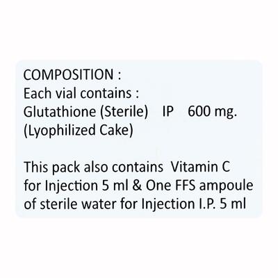 GLUVITA 600mg Injection 1's - Supplements-Sup