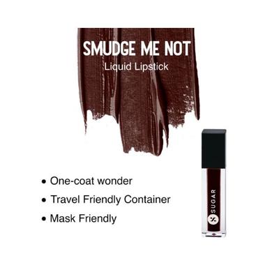 Sugar Cosmetics Smudge Me Not Liquid Mini Lipstick 21 Aubergine Queen 1.1 ml - Liquid Lipsticks