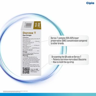 Dorzox T Eye Drops 5ml - Glaucoma-Ant