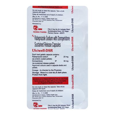 ULCIWELL DSR Capsule 10's - Ulcer/Reflux/Flatulence-Aaa