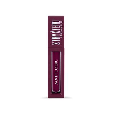 Matt Look Stayxtend Lip Mousse Enriched With Vitamin E & Non Sticky, Mallow Wine-15 4 ml - Liquid Lipsticks