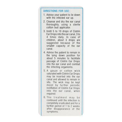 Clotrin Ear Drops 10ml - Ear Conditions-EAA