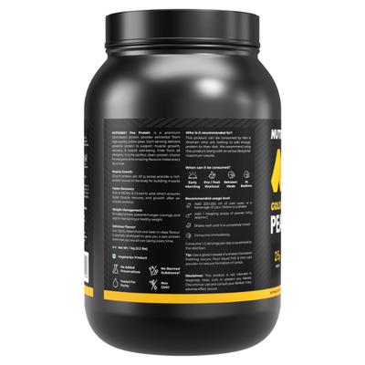 Nutrabay Hydrolyzed Gold Pea Protein - Rich Chocolate Creme 1 kg - Workout Essentials