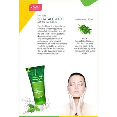 Anti-Acne Neem Face Wash With Tea Tree Extract 60 ml - Face Washes