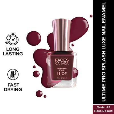 Faces Canada Ultime Pro Splash Luxe Nail Enamel - Rose Desert (L26) 12 ml - Nail Polish