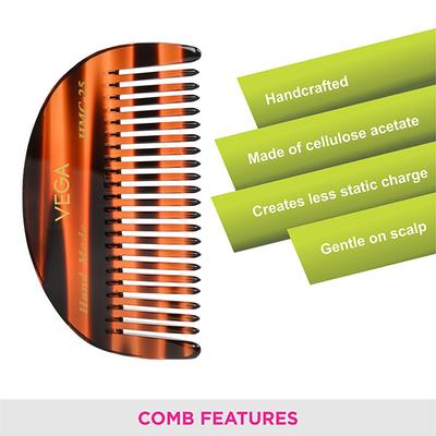 Vega Handcrafted Comb (Hmc - 25) - Hair Combs