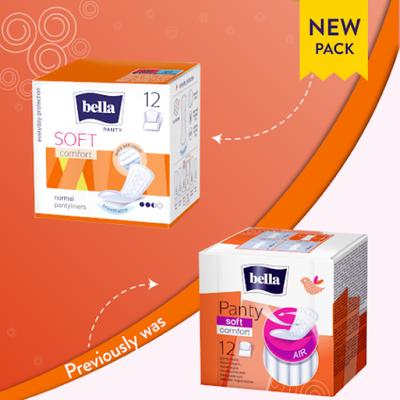 Bella Panty Soft Comfort Pantyliner 12's - Panty Liners