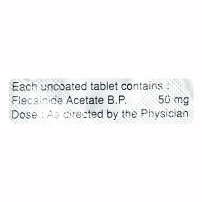 Flecarite 50mg Tablet 10'S - Arrhythmiasis