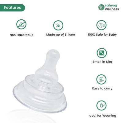 Sahyog Wellness Silicone Nipple Protector for Breastfeeding Mothers (White) 1's - Breast Feeding Tools