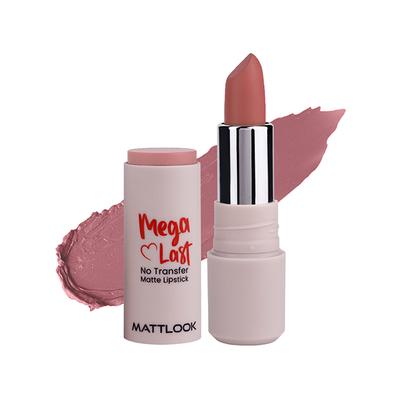 Matt Look Mega Last No Transfer Matte Lipstick With Smudge Proof Formula & Vitamin E, Mauve baby-16 3.8 gm - Lipsticks