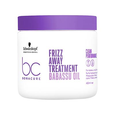 Schwarzkopf Professional Bonacure Frizz Away Treatment with Babassu Oil,with Vegan Keratin 500 ml - Hair Masks & Packs