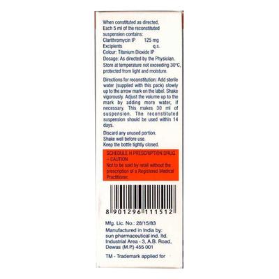 Crixan Granules 125mg Mixed fruit Flavour Suspension 30ml - Bacterial Infections-Mac