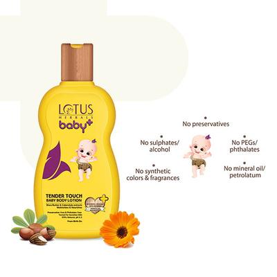 Lotus Herbals Baby+ Tender Touch Baby Body Lotion 200 Ml - Creams, Lotions & Oils