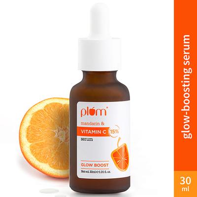 Plum 15% Vitamin C Face Serum Glow Boost with Mandarin 30ml - Face Serum