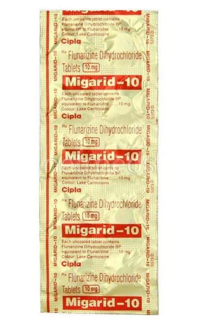 Migarid 10mg Tablet 10'S - Migraine
