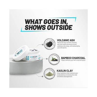 Wild Stone Code Hair Clay for Men M 75 gm - Hair Gels & Waxes